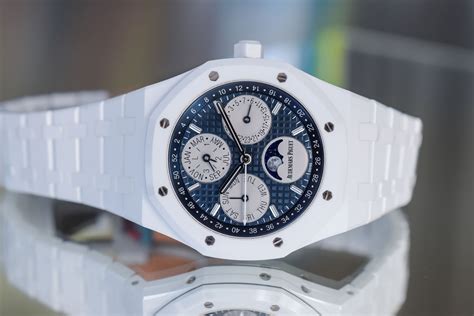 white ceramic ap watch